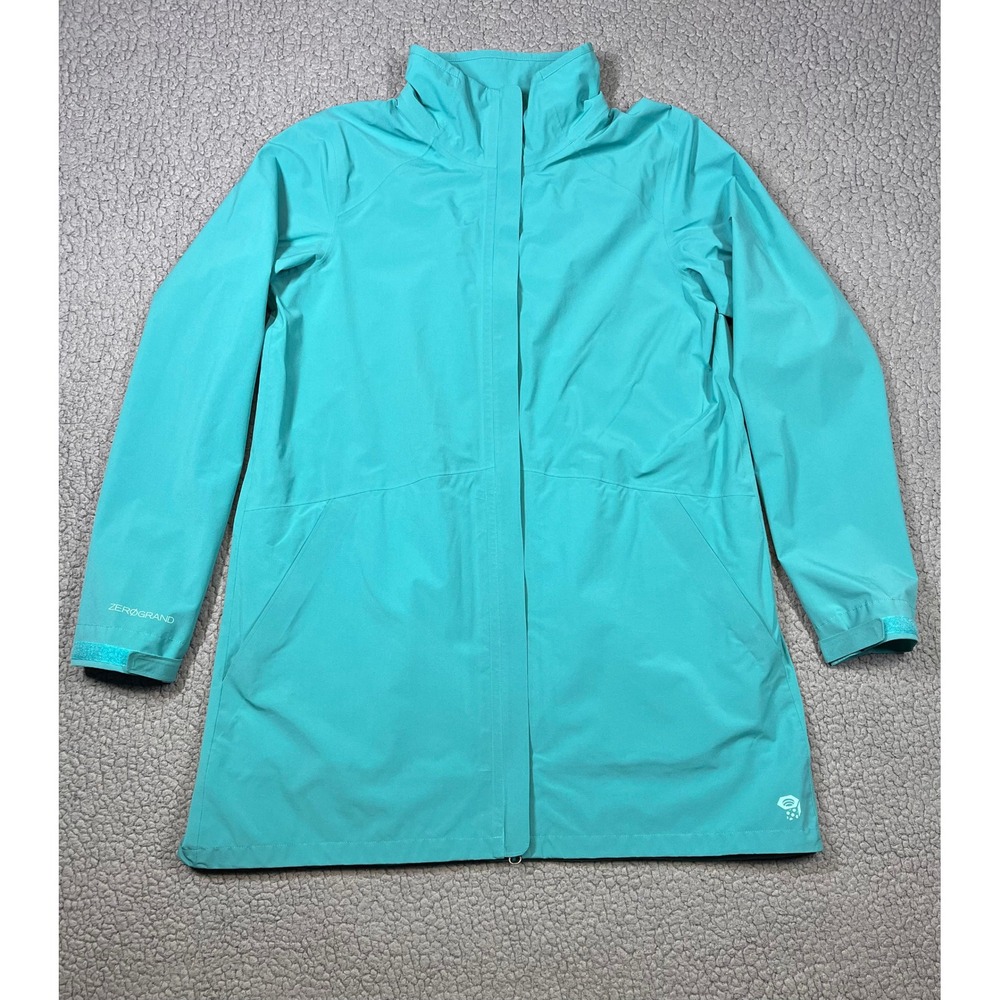 Mountain Hardwear Cole Haan Zerogrand Rain Jacket Teal Blue Women Small T60075